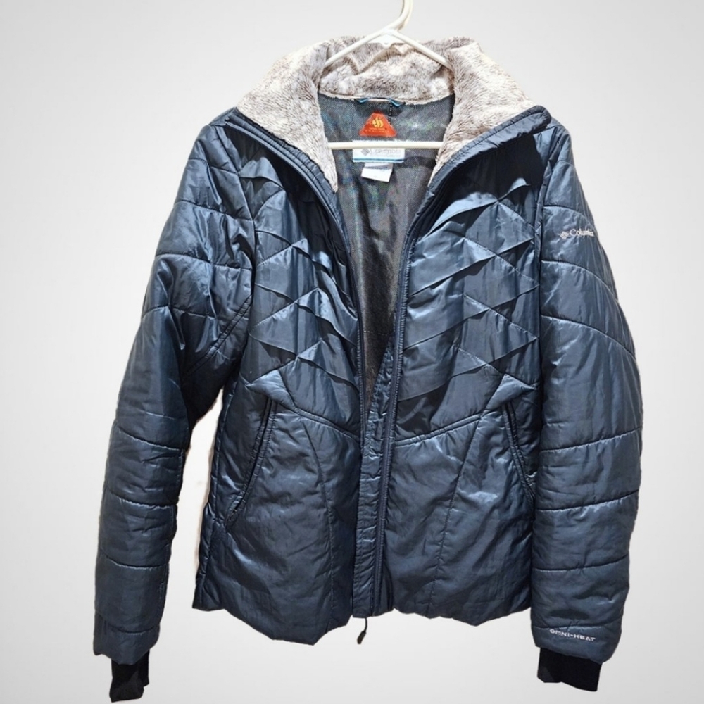 COLUMBIA Jacket Medium Teal Blue Omni Heat Women's